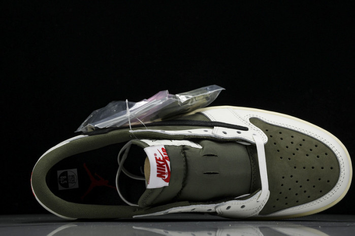travis scott x air jordan 1 low og olive dm7866-200