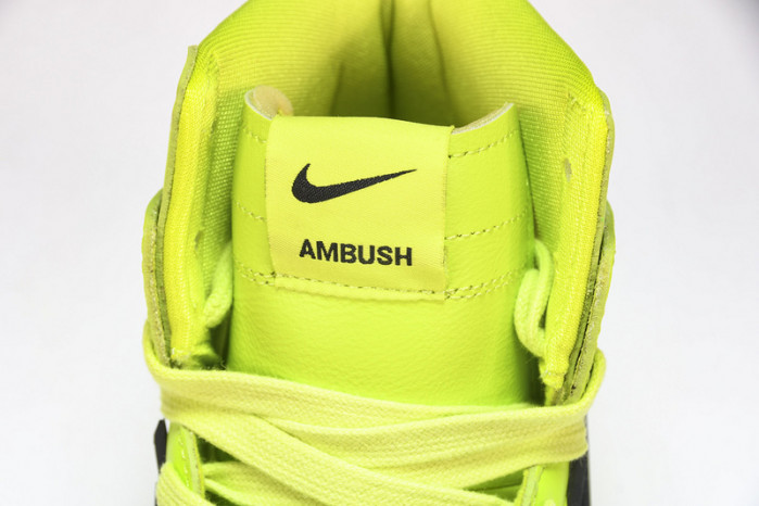 nike dunk high ambush flash lime cu7544-300