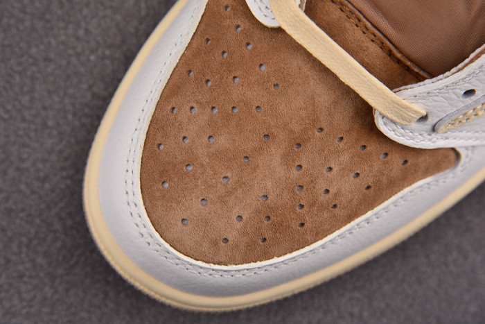 travis scott x air jordan 1 low og sail shy pink dm7866-106