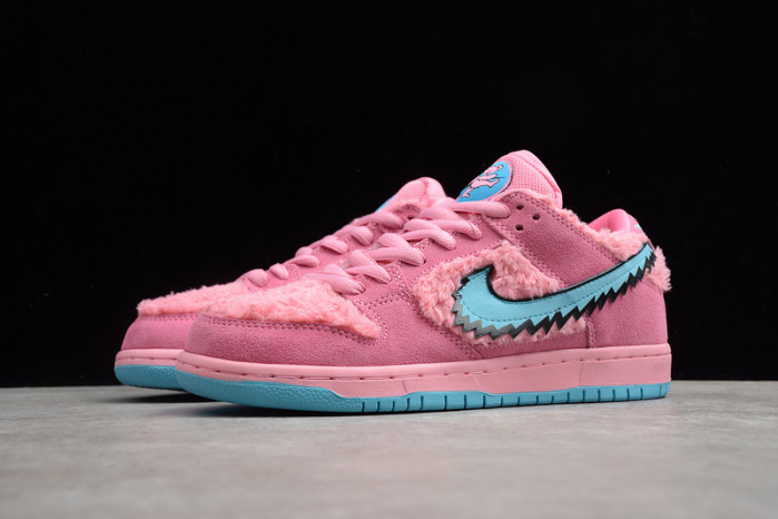 grateful dead x nike sb dunk low "pink bear"-cj5378-600
