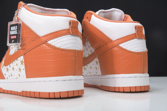 nike dunk high pro sb s*upre*me orange -307385-181