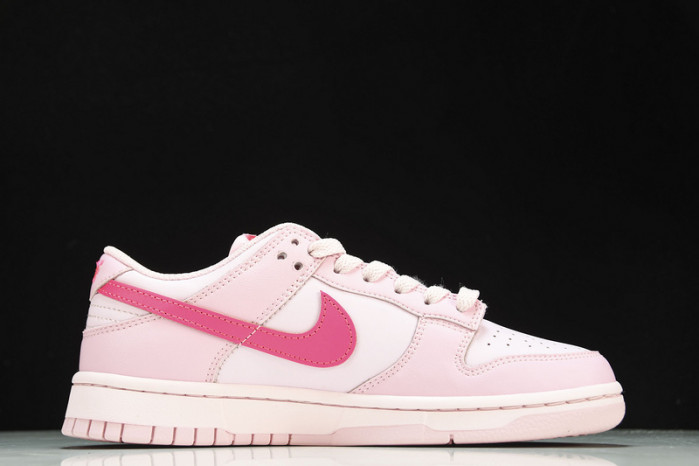 nike dunk low triple pink (ps) - dh9756-600