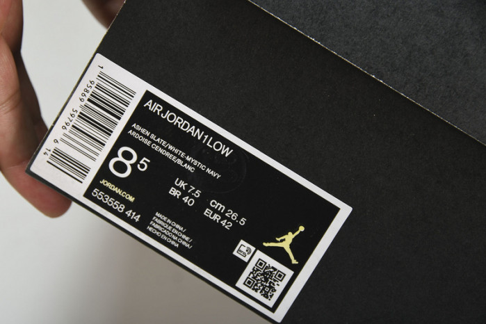 jordan 1 low ashen slate - 553558-414