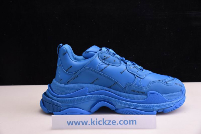 bl triple s trainers blue letters -kickze bl12