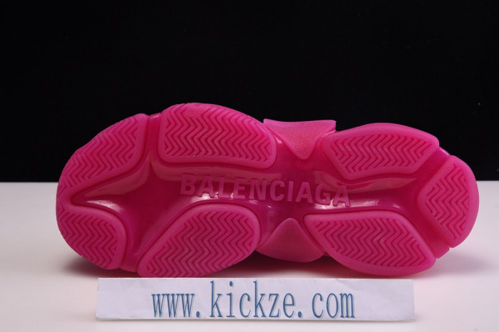 bl triple s trainers clear sole blue adn red 541624 w09o1 2132