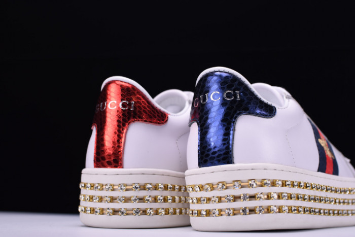 GC Ace Embellished SNEAKER WITH CRYSTALS womens 505995DOPE0