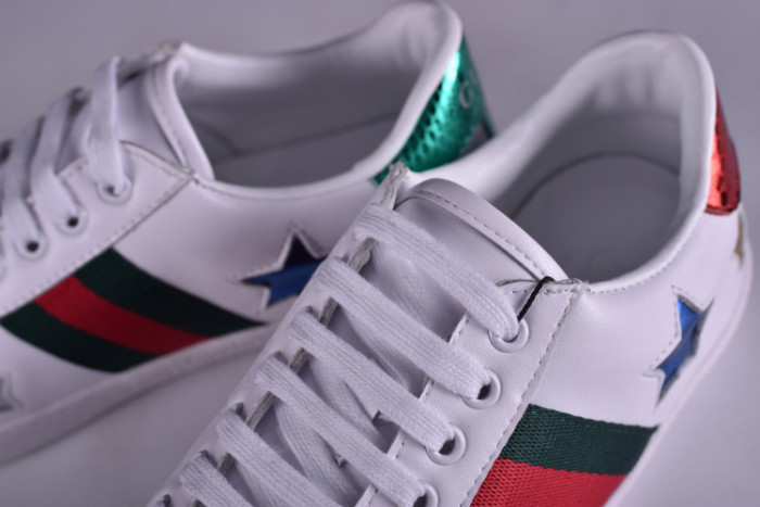 gc ace embroidered low-top sneaker with colorful stars 431942-a38g1