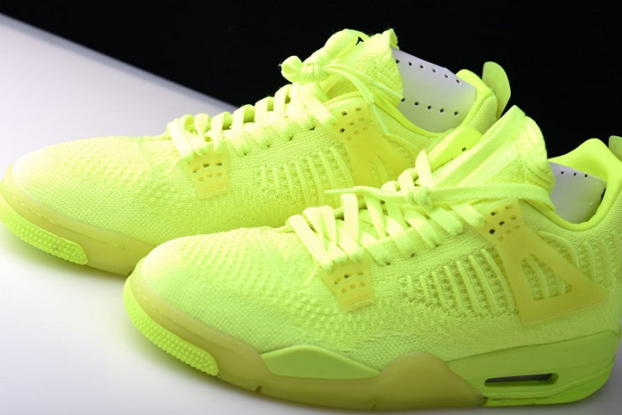 air jordan 4 flyknit “volt” aq3559-700