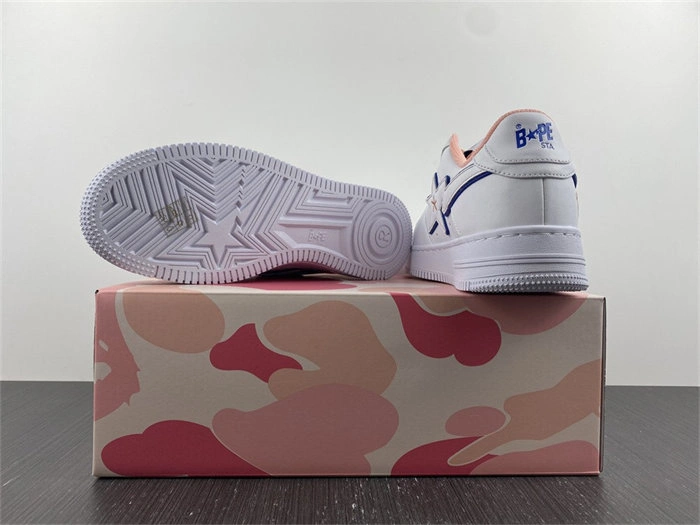 Efficient A Bathing Ape Bape Sta BAPY White Pink 5329