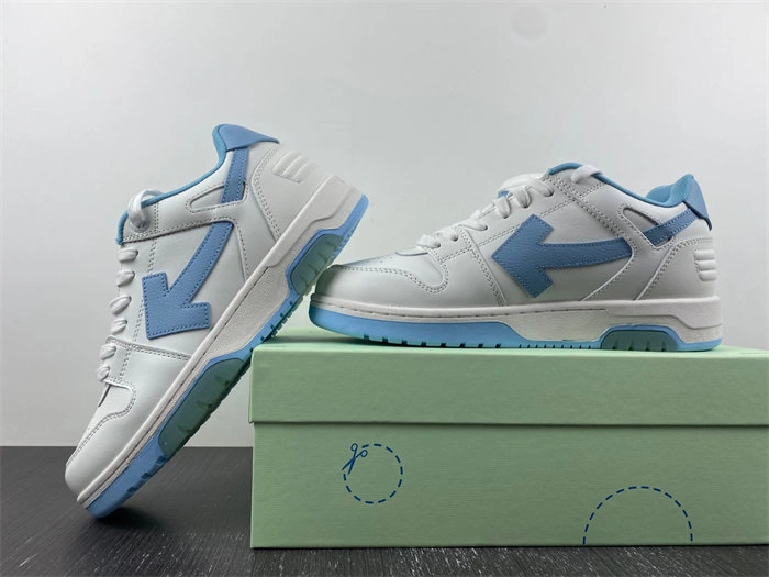 HighPerformance OFF-WHITE Out Of Office OOO 30 MM Low Tops White Light Blue OMIA189C99LEA 3106